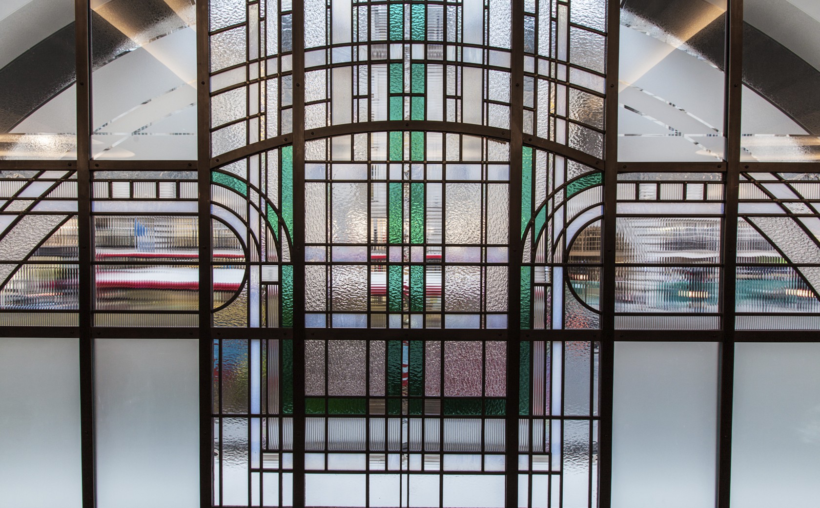 Art Deco Stained Glass - Hawksmoor Restaurant PIccadilly London